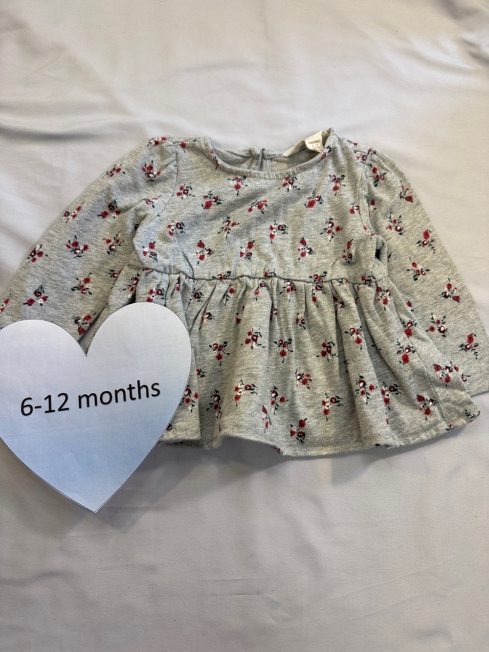 GAP Gray Floral Kids Blouse